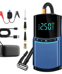 10400mah Car Jump Starter Air Pump Car Battery Booster and Inflator with LCD Screen LED Light car battery jump starter