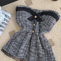 Alternative view of Camisole Crop Top with Patchwork Lace and Corset Details for Women