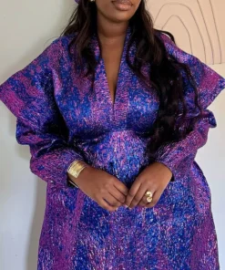 Alternative view of Traditional African Women's Maxi Dress - Dashiki & Ankara Kaftan