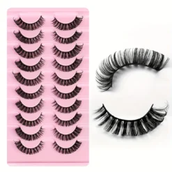 Alternative view of Russian Strip Lashes Pack + DD Curl + Fluffy Wispy Faux Mink + 10 Pairs