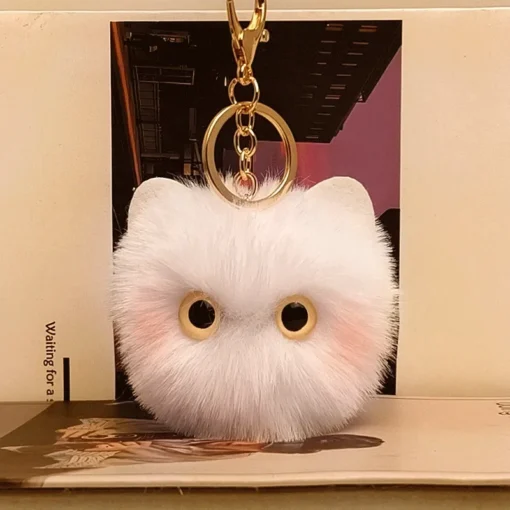 Plush Keychain with Kawaii Kitten Design for Cat Lovers - Image 4