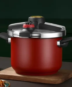 6L Stainless Steel Pressure Cooker for Gas and Induction Cookers, Double Ears, Explosion-Proof 304