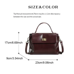 Alternative view of Cowhide Leather Tote Bag with Soft Luxury Design for Women