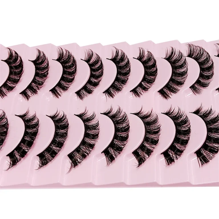 10 Pairs DD Curl Russian Strip Lashes Fluffy Volume False Eyelashes DD Curl Dramatic Messy Faux Mink Fake Lashes Make Up - Image 6