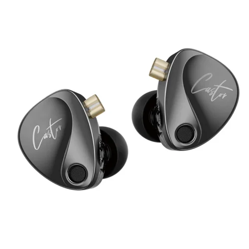 KZ Castor In-Ear HiFi Earphones - 2 Dynamic Drivers, Tunable Balanced Armature, Noise Cancelling