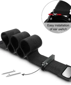 Alternative view of 20/22mm Magnetic Milanese Strap for Samsung Galaxy Watch 7 6 5 4 40 44mm Gear S3 Stainless Steel Band for Huawei 4 GT3 Bracelet