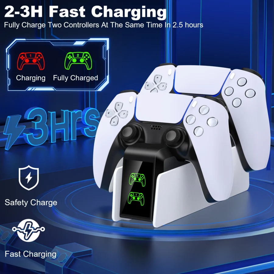 Sony Dual Fast Charger and Stand for PS5 DualSense Controller - Image 6