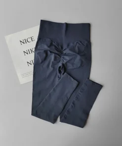 Alternative view of Peach High Waist Fitness Leggings - Quick Drying, Breathable, Buttock Lifting Yoga Pants