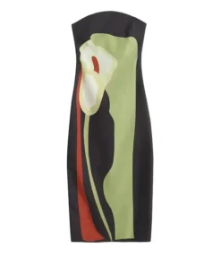 Alternative view of Sexy Strapless Backless Printed Long Dress Women Fashion Sleeveless Off Shoulder Vestidos 2024 Summer Lady Party Evening Robes