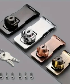 Heavy Duty Locking Hasp with Keys - Secure Storage for Cabinets, Sheds, and Garages