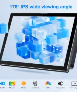 Alternative view of 8-Inch Raspberry Pi Touch Screen Monitor - 1280x800 Resolution, HDMI & USB, Built-In Fans and Speaker