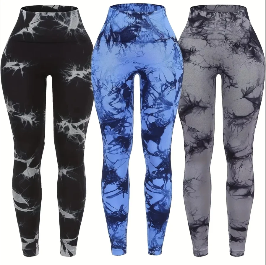 Seamless High Waist Women's Yoga Leggings - Push Up Fitness Tights - Image 3