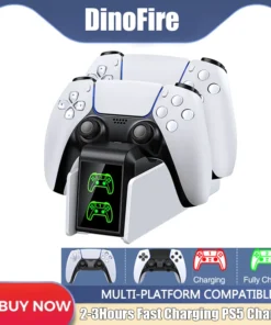 Dual Fast Charger for PS5 Wireless Controller Stand for Sony PlayStation 5 Gamepad DualSense controller Charging Base