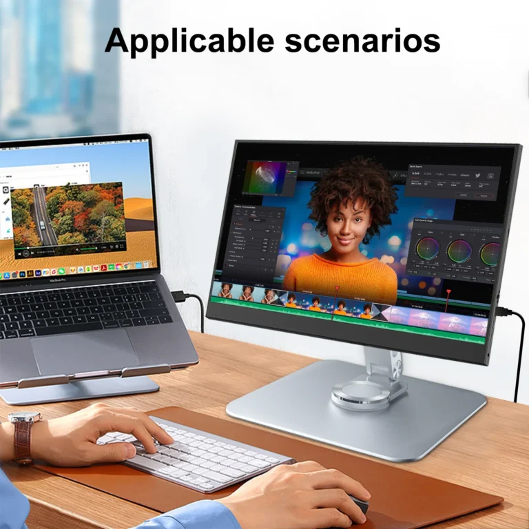 Monitor Stand Support Aluminum Alloy Desktop 360 VESA 75x75mm Suitable for M4 Screws Max Load 5KG Holder - Image 4