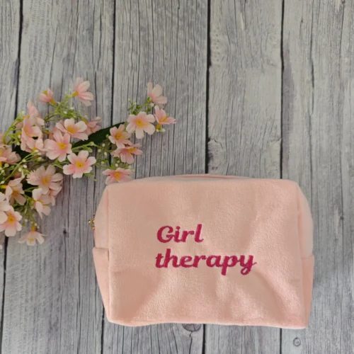 Alternative view of Custom Makeup Bag Female Makeup Case Toiletry Basket Personalized Name For Lady Cosmetic Bag For Travel Storage Bag For Girls
