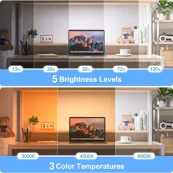 Alternative view of Dimmable Night Light with Adjustable Colors and Rechargeable Battery for Home Use