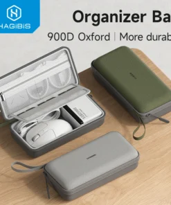 Hagibis Electronic Organizer Travel Cable Organizer Bag Pouch Portable Carry Case for Cable Charger SD Card Mouse Power Bank