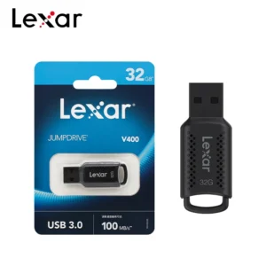 Lexar V400 USB Flash Drive - USB 3.0 with Up to 100MB/s Reading Speed - Available in 32GB and 64GB - 32 GB