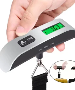 110lb/50kg Portable Scale Digital LCD Display Electronic Luggage Hanging Suitcase Travel Weighs Baggage Bag Weight Balance Tools