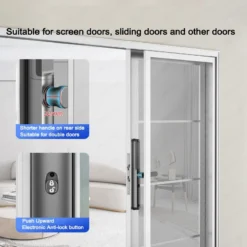 Alternative view of Slim Waterproof Smart Lock with Fingerprint and Password Access, Compatible with TTlock App and Alexa