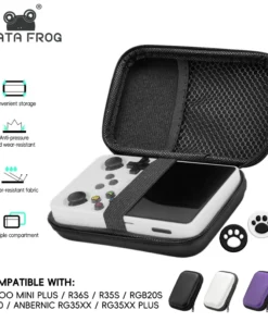 Data Frog Protable Bag for RG35XX Plus Case for ANBERNIC RG35XX FUND Cover Case for R36S R35S Accessories for Miyoo mini Plus