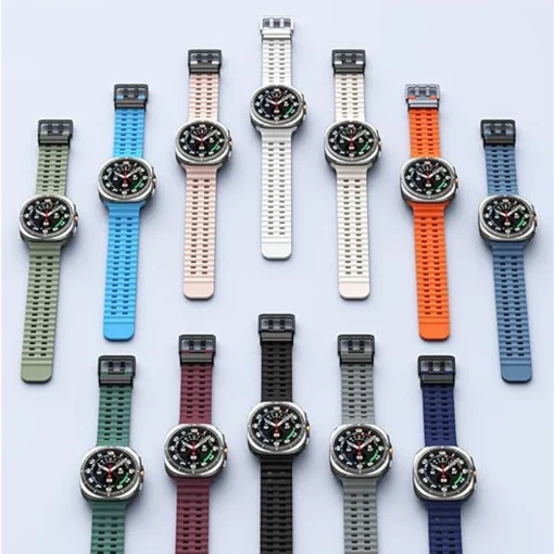 Marine Silicone Sport Bracelet for Samsung Galaxy Watch Ultra 47mm Accessories - Image 6