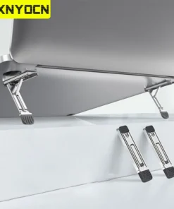 Xnyocn Mini Aluminum Laptop Stand with 3 Height Adjustments for MacBook and Notebooks