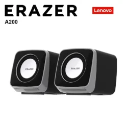 Alternative view of Lenovo HiFi Stereo Desktop Speakers with LED Lights and Dual Channel Connectivity for Computers