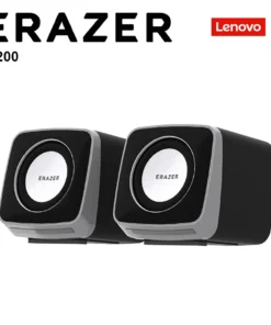 Alternative view of Lenovo HiFi Stereo Desktop Speakers with LED Lights and Dual Channel 3.5mm/USB Connectivity