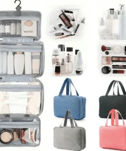 Travel Cosmetic Bag for Men - Portable Hanging Toiletry Storage