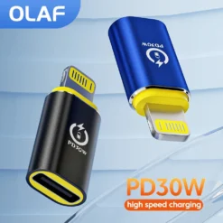 Olaf USB C to Lightning Adapter for Fast Charging, iPhone and MacBook Compatible
