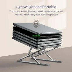 Aluminum Laptop Stand - Adjustable and Portable for MacBook and Notebooks