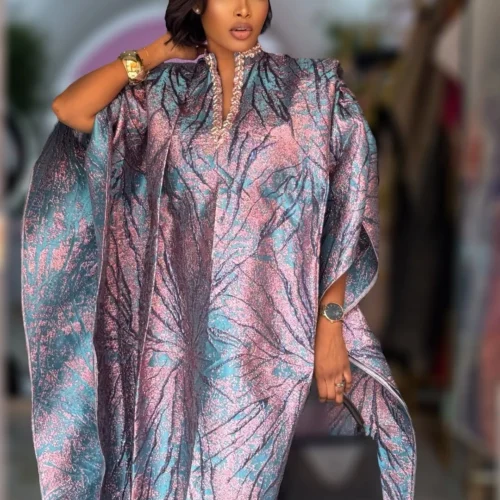 Alternative view of Women's Kaftan Dress - Vintage Style Casual Summer Gown