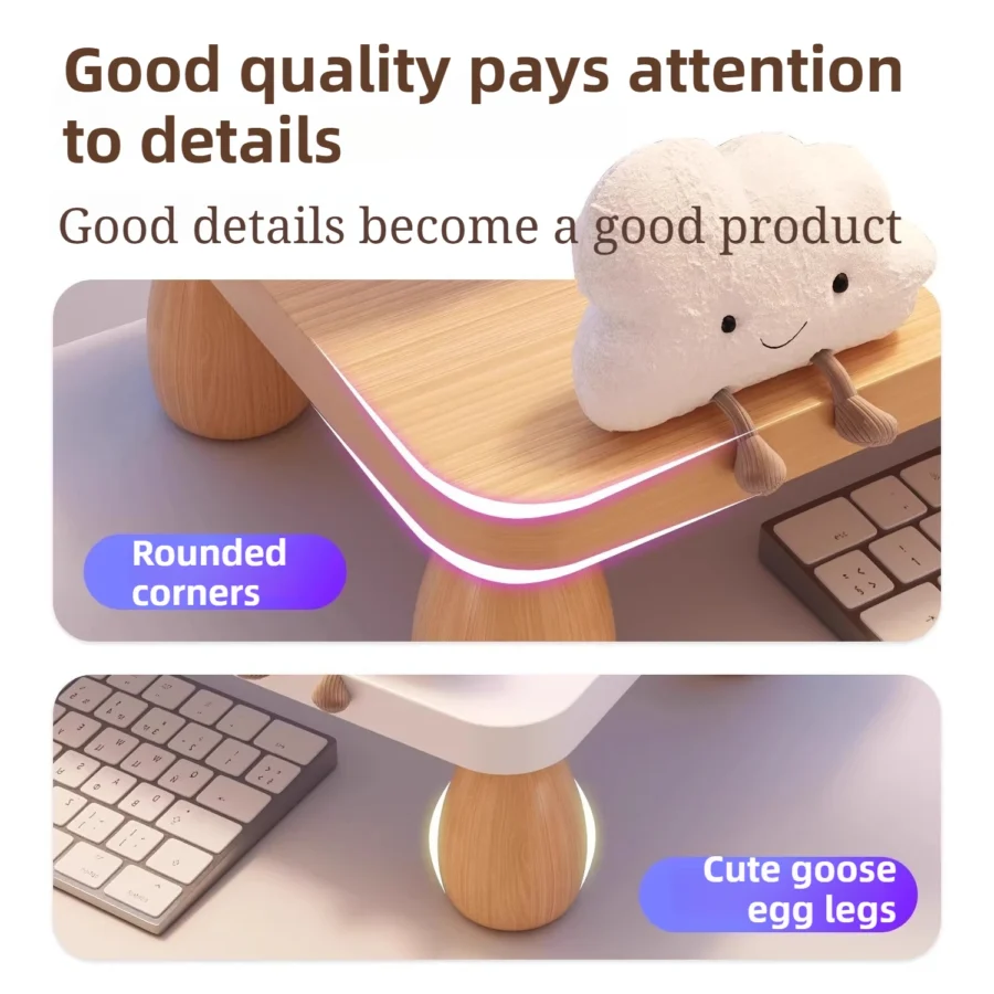 Office computer riser, monitor stand, office workstation display stand, desktop storage rack - Image 6