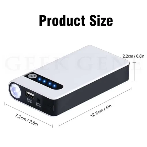 Portable Car Battery Charger Jump Starter 2000A Peak Current for 12V Vehicles - Image 5