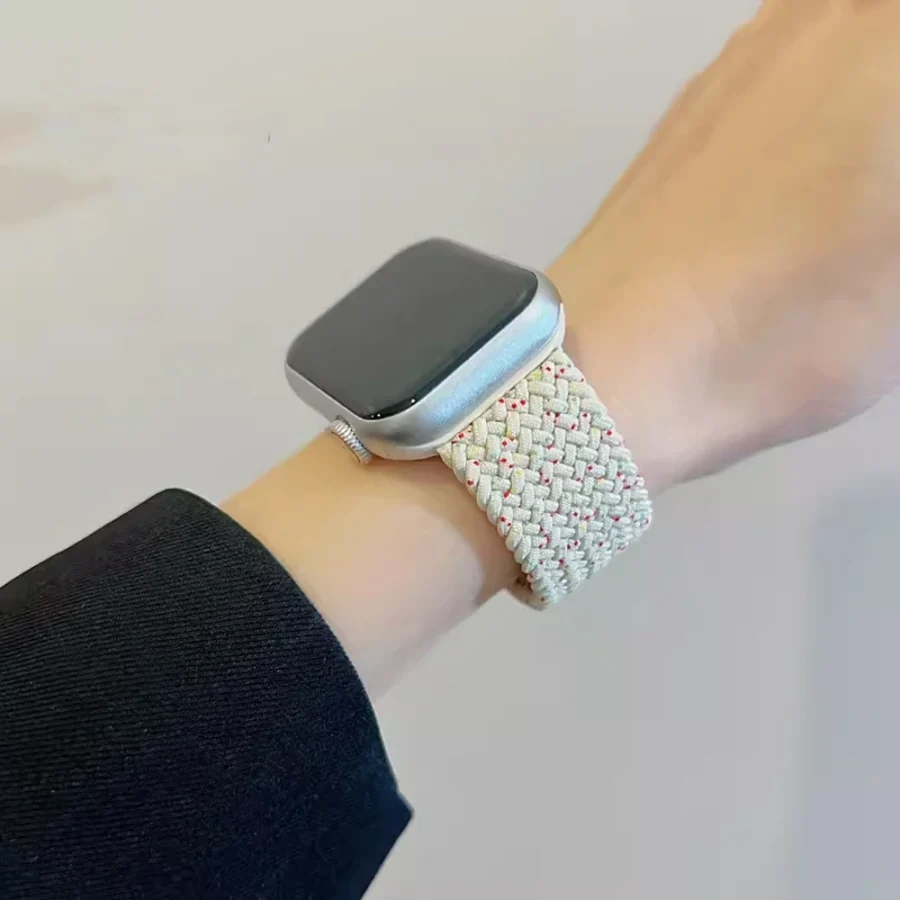 Band For Apple watch Series 10 46mm 42mm 9 7 8 5 SE 6 44mm 45mm 40mm 38 41mm Ultra 49mm bracelet correa Braided Solo Loop Strap - Image 5
