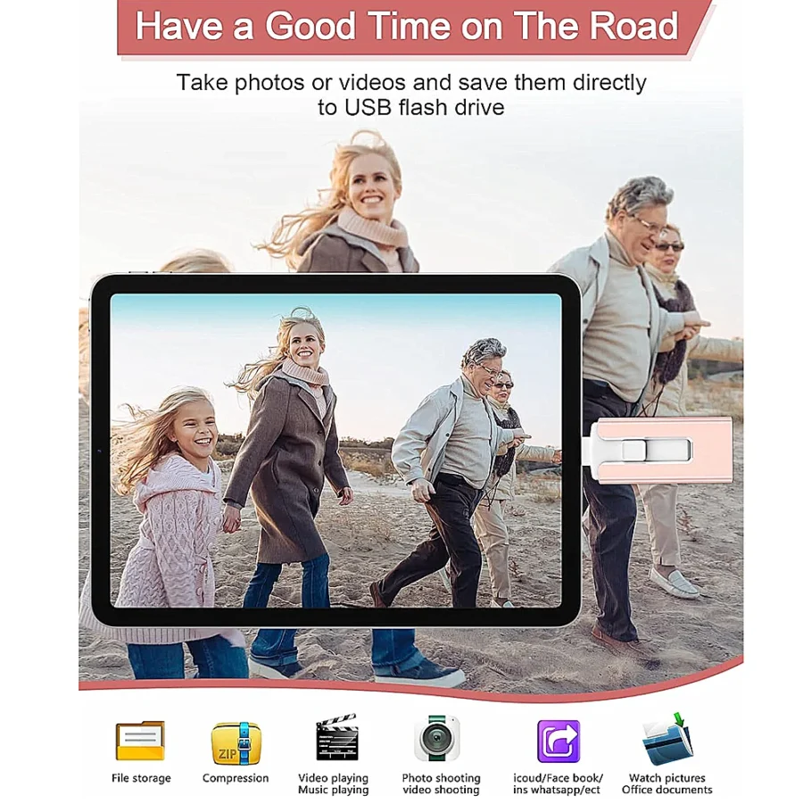 USB 3.0 4-in-1 Flash Drive for iPhone and iPad - 512GB, 1TB, 2TB Options - Image 3