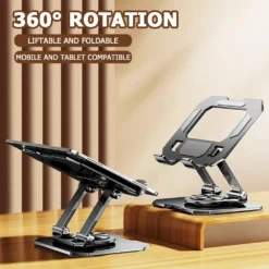 Adjustable 360° Rotatable Tablet Stand for 4.7-12 Inch Devices for Home and Office Use