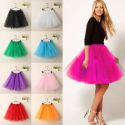 Vintage Tulle Mini Skirt - Elegant Ballet Dancewear for Women and Party Costumes