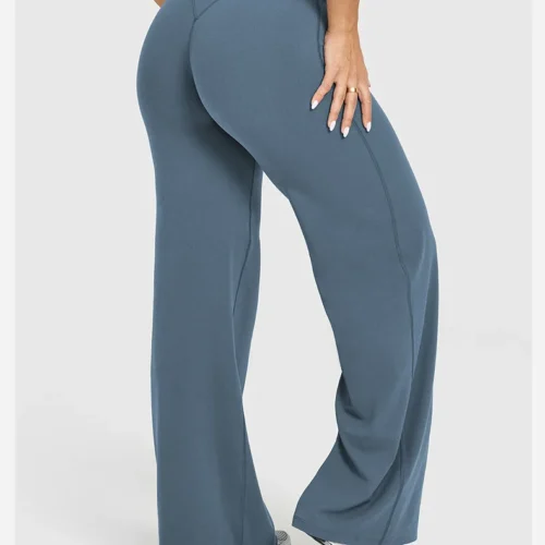 Women's Breathable Straight-Leg Yoga Pants - Versatile Fitness & Casual Wear