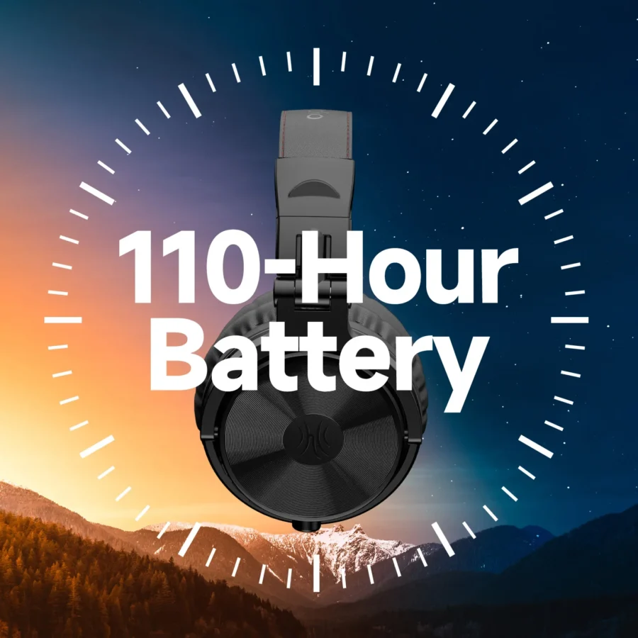 Oneodio Pro-C Bluetooth Wireless Headphones - 110Hr Hi-Res Over-Ear with Mic for Phone and PC - Image 3