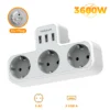 3 Outlets 3 USB-A