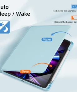 Alternative view of 360° Rotation iPad Case for 2024 Air 11 13 M2 Pro 11 13 M4 Air 4 5 10.9 iPad 7/8/9/10th Generation Mini 6 Tablet Stand Cover