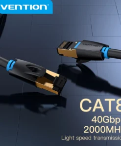 Vention Cat8 Ethernet Cable SFTP 40Gbps 2000MHz Cat 8 RJ45 Network Lan Patch Cord for Router Modem Internet RJ 45 Ethernet Cable