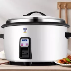 Large Capacity Non-Stick Rice Cooker with 20-Person Serving Capacity for Hotels and Canteens