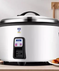 Large Capacity Non-Stick Rice Cooker for Hotels and Canteens - Serves Up to 20 People
