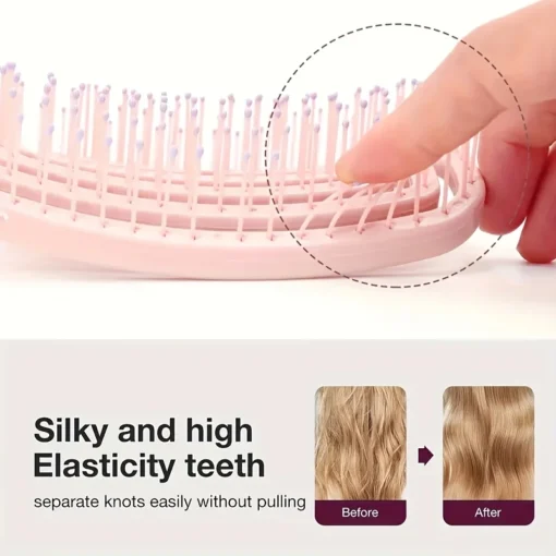 Volumizing Detangling Hair Massage Comb with Hollowed-Out Design for Hair Styling Wigs - Image 5