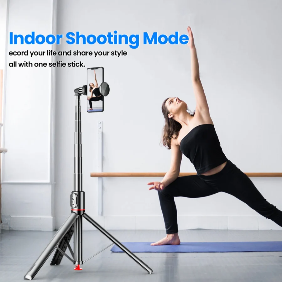 TT01 Portable 70 Inch All-in-one Auto Pop Open Tripod Bluetooth Remote Tripod Bounce Selfie Stick Phone Holder for Vlog/Video - Image 4