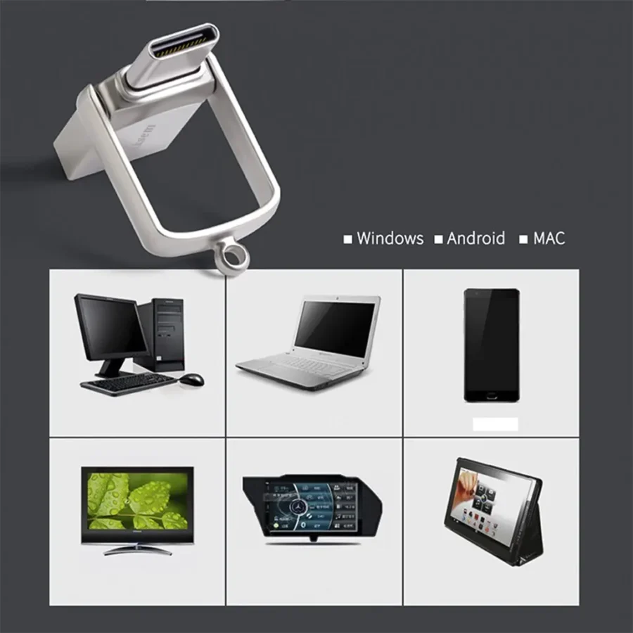 Bliksem 2-in-1 USB Flash Drive - 32GB, 64GB, 128GB - High-Speed Type-C and USB 2.0 Pen Drive - Image 5