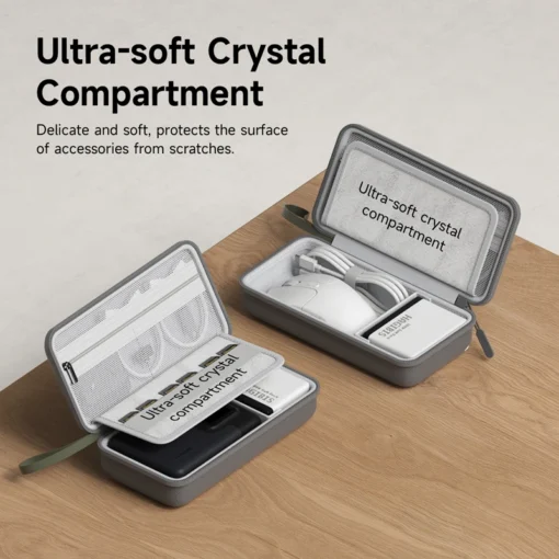 Hagibis Portable Cable Organizer Bag with Multiple Compartments for Travel and Electronics - Image 4